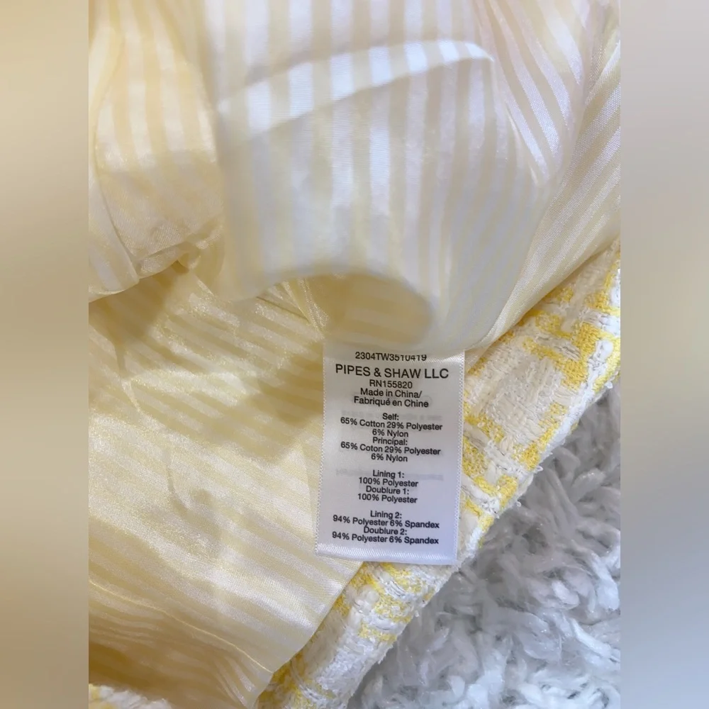 NWT $698 Veronica Beard Bryne Tweed Open-Front Jacket Blazer Jacket - Picture 15 of 15